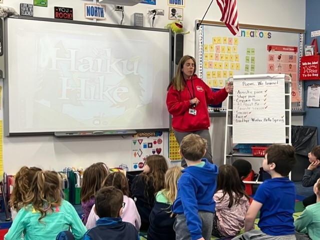 Jean Zambelli (@jeanjzam28) on Twitter photo TAS first graders in Mrs. Rau/Mrs. Maffia's class wrote some wonderful springtime Haiku poems. The most important numbers to remember - 5-7-5! <a href="/DrJChristie9/">Dr. John Christie</a> #esmsharks TAS first graders in Mrs. Rau/Mrs. Maffia's class wrote some wonderful springtime Haiku poems. The most important numbers to remember - 5-7-5! <a href="/DrJChristie9/">Dr. John Christie</a> #esmsharks