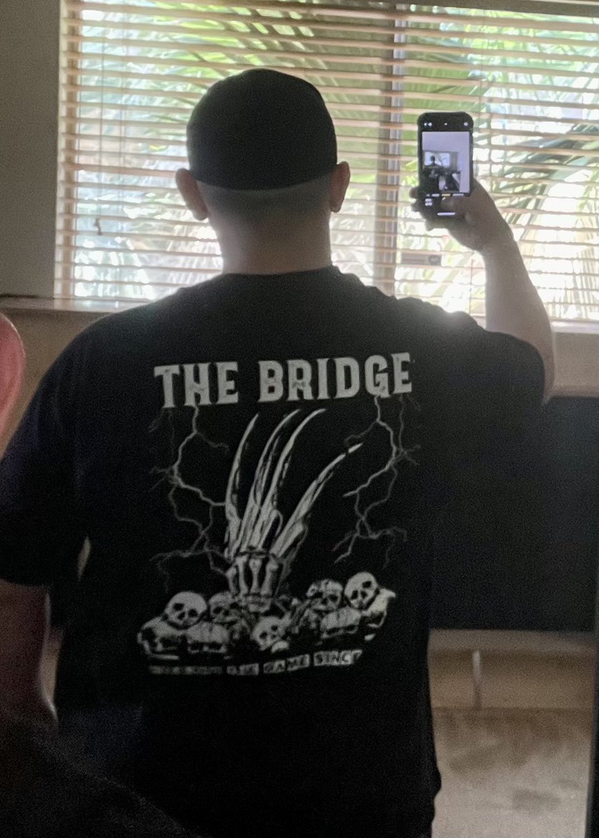 OG_SeniorSquish's tweet photo. Just wore my @thebridge_ofc t-shirt for the first time today. Quality shirt and 🔥 design! https://t.co/RnDwLJAVIC