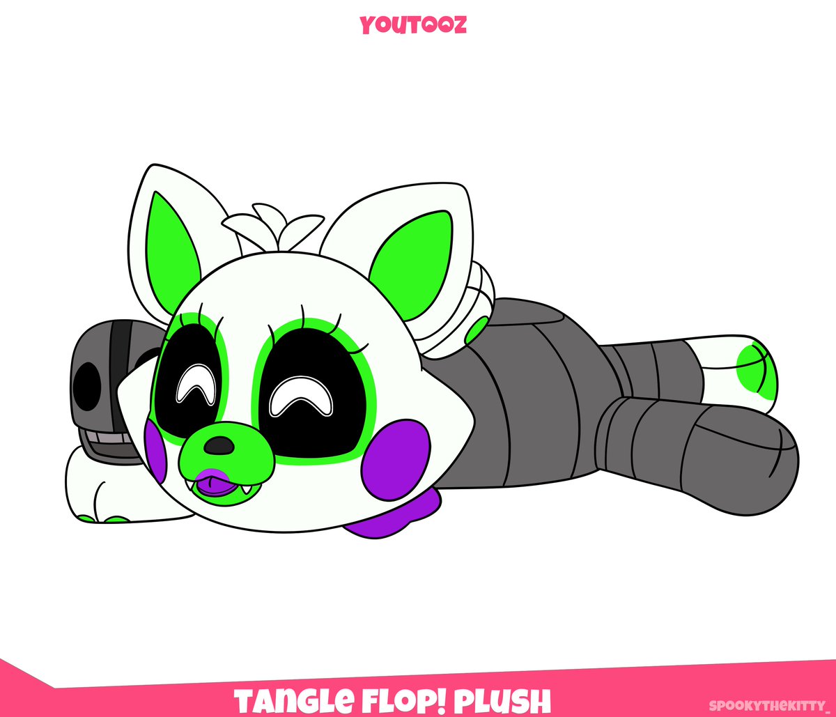 spookythekitty_'s tweet photo. Made a Fnaf World Tangle @youtooz plush concept
Decided to make this one a flop to differentiate from the Mangle concept I made and also had the tongue out on the plush cause it's cute and references the Funko plush of Mangle/Toy foxy.

#fnaftangle #fnaf #fnaffanart #youtooz https://t.co/uEyfLow4bo