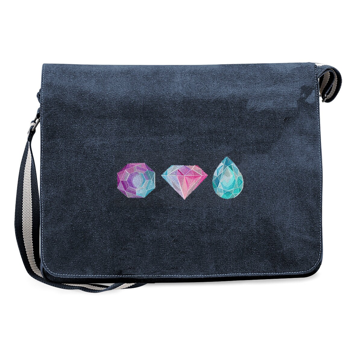Rekindledluv's tweet image. Sleek sellouts! 🤓. Order Vintage Canvas Messenger Bag with embroidered 'Rock On Gems' design - available in 5 colours at £45.00 from etsy.com/listing/955883… #FrenchBag #BeeBag