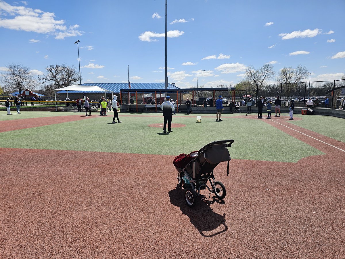 We overcame the wind on our spring season opening day. We are excited to get the Switch Hitter and WHAC out next weekend!! It is awesome to see the this logo around our field!! Can't wait to get down and support the blue this season!!