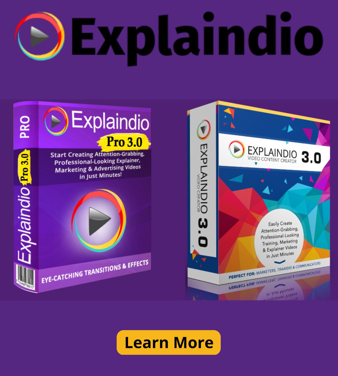 trade_2022's tweet image. #explaindiovideocreator #videocreator 
#explaindiovideo #video #videos #makevideos
Explaindio Video Creator
The Easy To Use Drag­n­Drop Video Creator
Create Your Next Video in 3 Simple Steps!
Professional Videos In Just Minutes!
👉👉👉 bit.ly/3BFD1no 👈👈👈