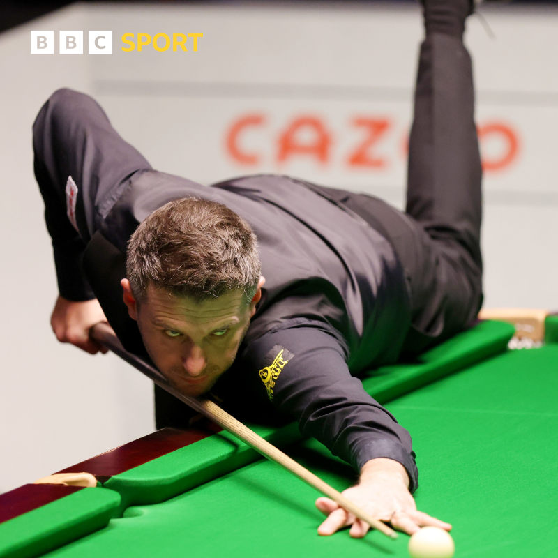 BBCSport's tweet photo. Mark Selby has made the first ever 147 in a World Championship final. 

First. EVER.

Historic.
 
📲 Watch live now on @BBCTwo or @BBCiPlayer ⤵️ 

#BBCSnooker