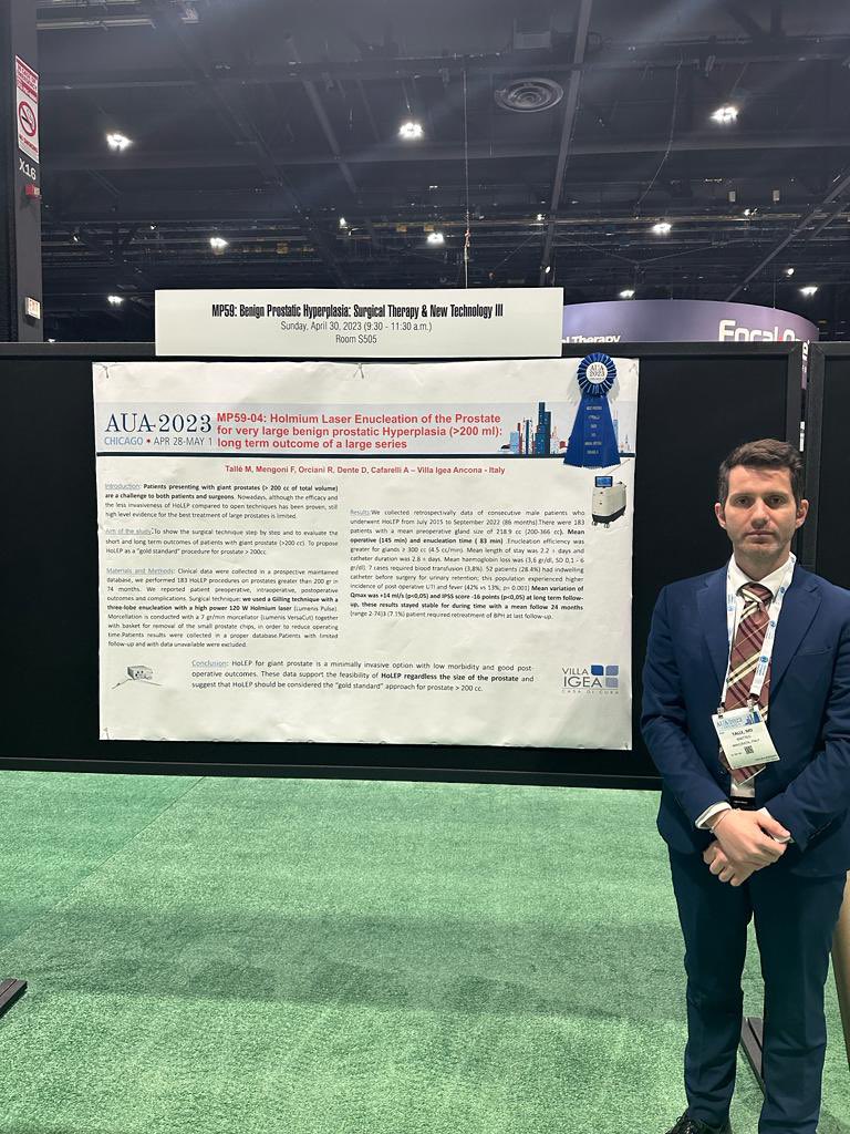 I’m very proud of my team to have achieved this prestigious award! #AUA2023 @BSCEMEA_UroPH <a href="/MassimoChakra/">Massimo Chakra</a> <a href="/Lapocao/">Paolo Colasacco</a> <a href="/PaoloTodarello/">Paolo Todarello</a> #BPH #holep #molep #holmiumlaser
