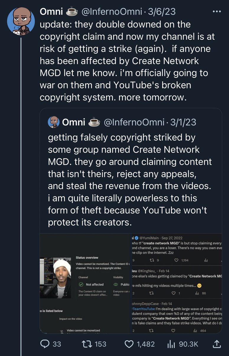 Omni ☕️ on Twitter "YouTube already confirmed that the claiming