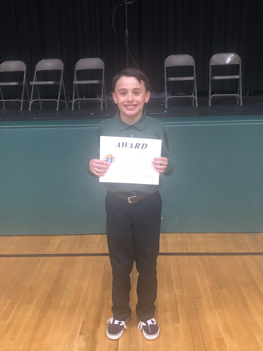 MrsMGallo's tweet photo. 25th Knights of Columbus Spelling Bee - great representation from CAW. Grade 4 - second place; Grade 5 - first place and headed to the states; Grade 6 - first place and headed to the states! @CAWaterbury #standup4caw #CAWstrong https://t.co/3eQTXaUEqf