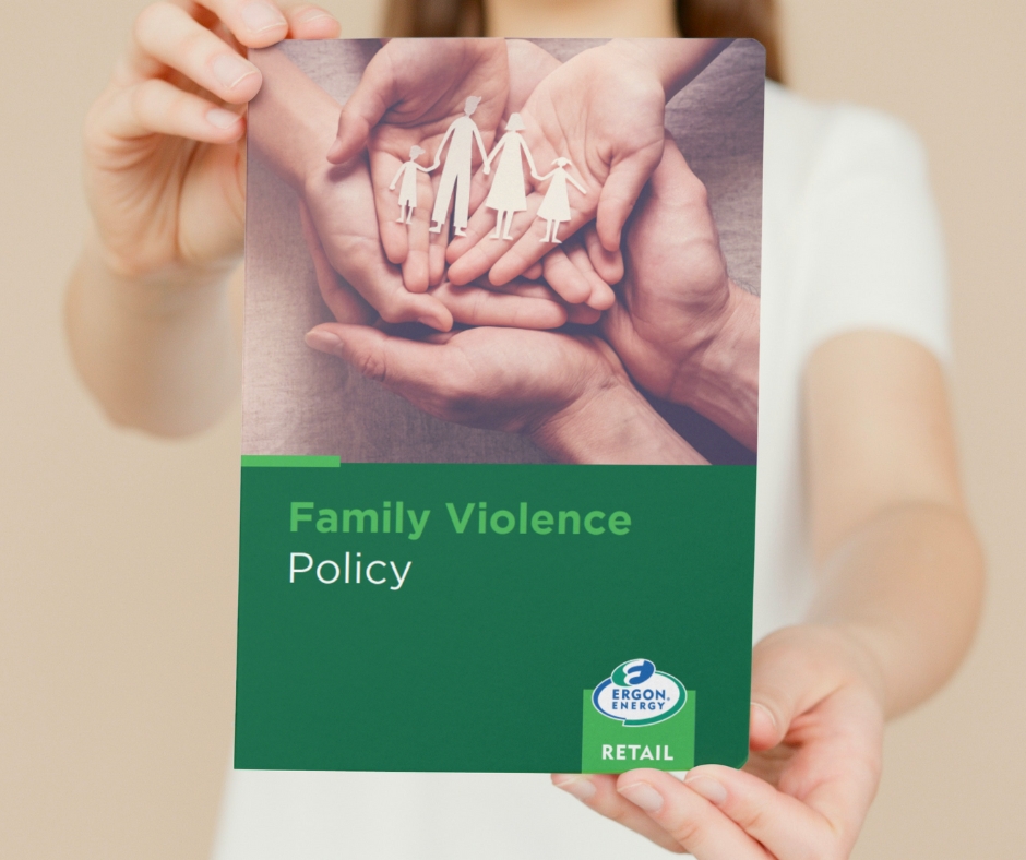 We acknowledge that family violence can and does impact our customers. 

Our Family Violence Policy outlines our commitment to support customers affected by family violence in a respectful and flexible manner. 🤝

Read more about our policy here ➡ ergon.com.au/family-violenc…