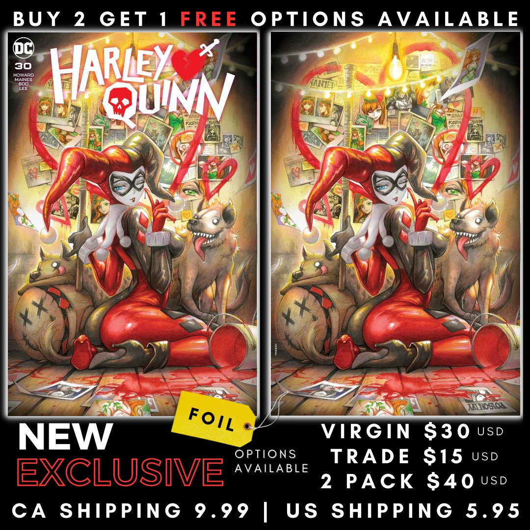 Harley quinn 30 available this monday at nerdpharmaceuticals.ca foil options available discounted ratios #dccomics #harleyquinn #comics