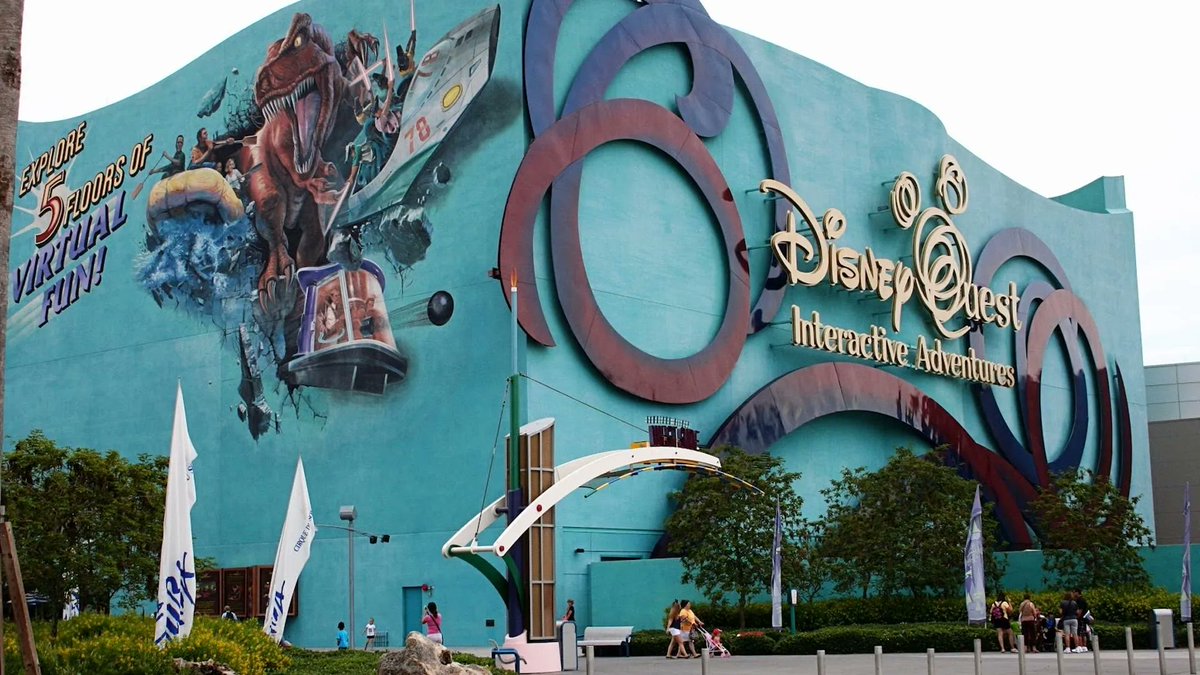 HistoryAtDisney's tweet photo. Disney Quest as seen at Downtown Disney from 1998-2017. 

Disney Quest was and indoor interactive theme park that operated in Walt Disney World as well as a short lived location in Chicago. https://t.co/ZgQLnUDs3t