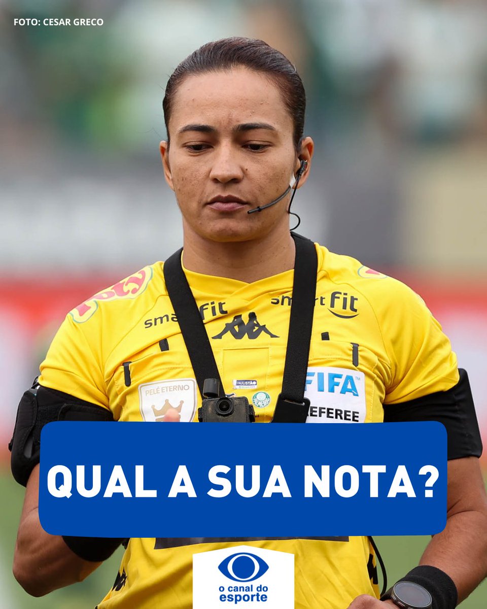 Qual a sua nota para a arbitragem da Edina hoje? 👀 Árbitra comandou o jogo Flamengo x Botafogo e dividiu opiniões.

#EsporteNaBand