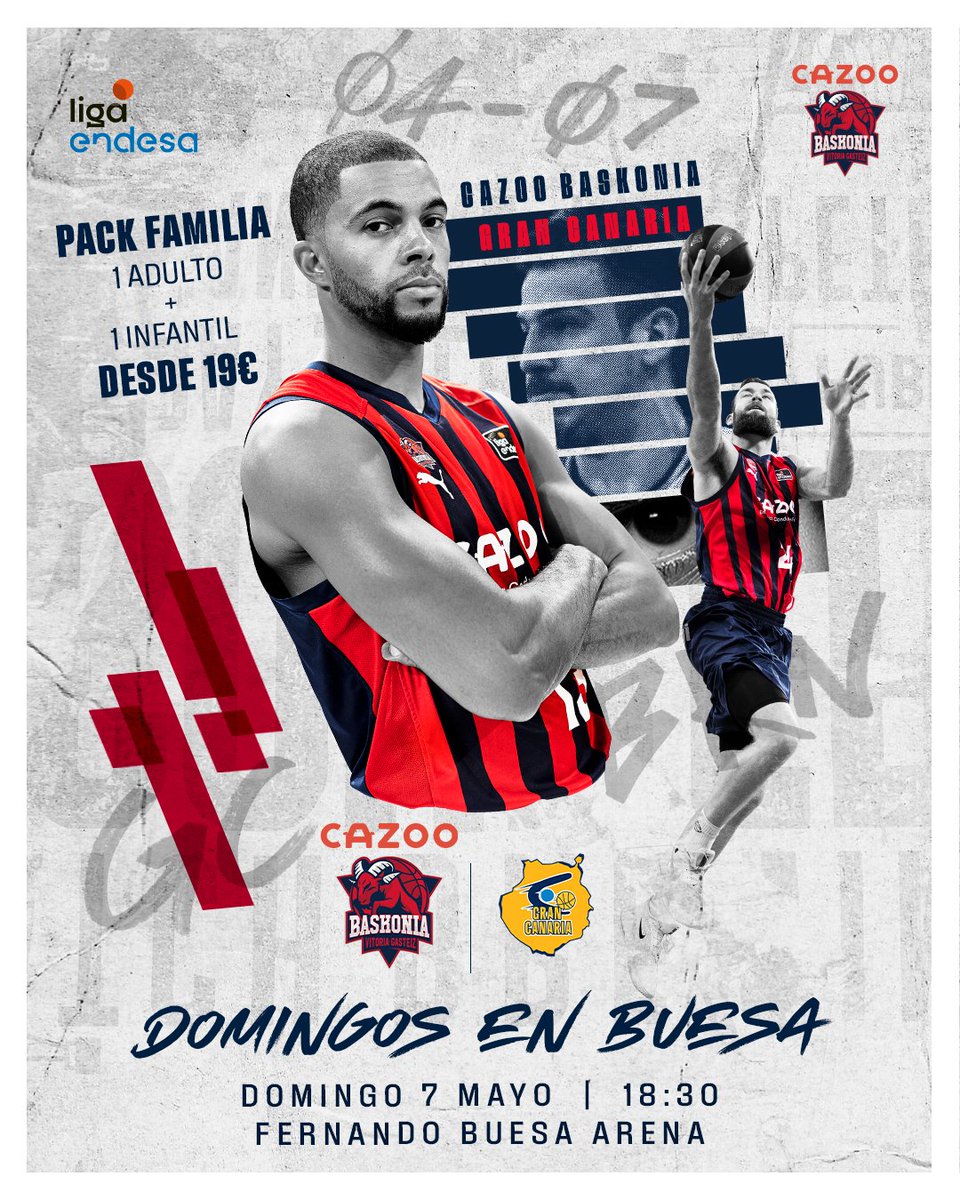 Baskonia's tweet photo. 🚨 ¡¡SORTEO!!  🚨

🏀 ¿Quieres venirte al próximo partido 🆚 @GranCanariaCB ?

1⃣ Follow + RT
2⃣ Menciona a tu acompañante
3⃣ Podrás llevarte  2⃣🎟️ VIP 

#GoazenBaskonia | 🎟️ https://t.co/83gupVBlxE https://t.co/fMAdOIyJBd