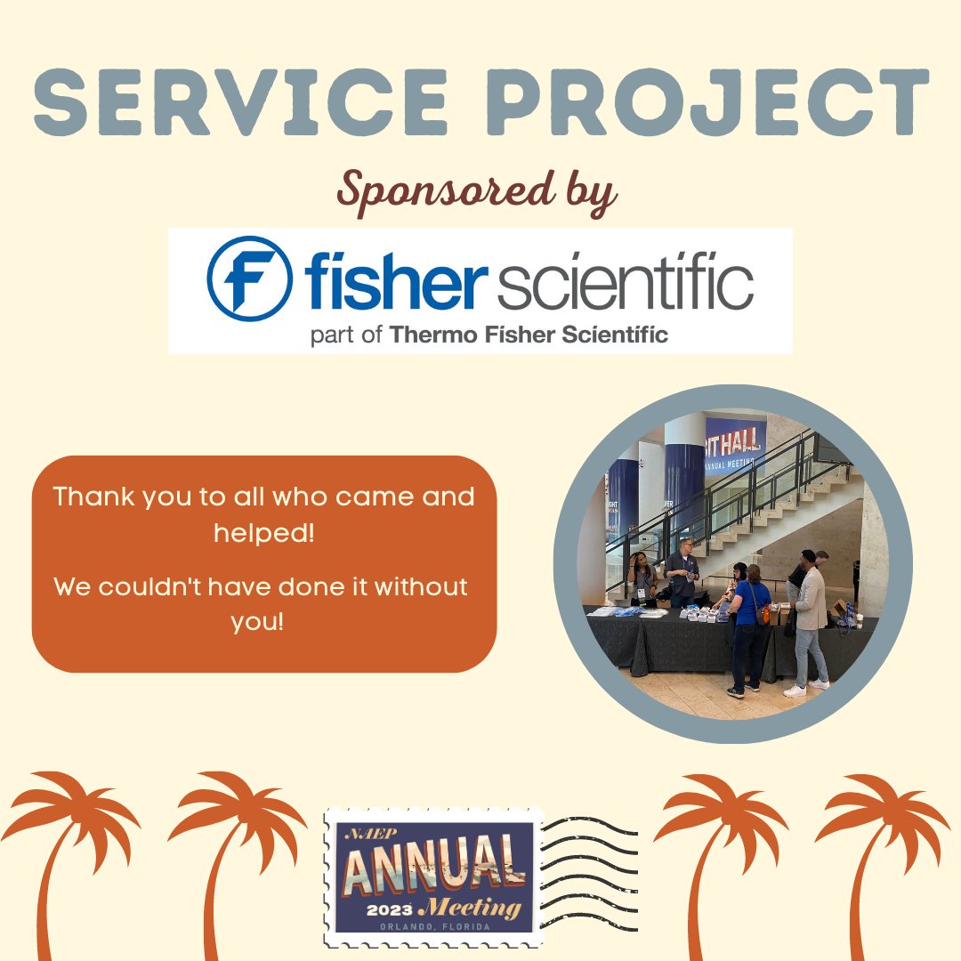 naep's tweet photo. Special thanks to @fishersci for providing today's service project!
Also, thank you to those who came by and served! You made a significant impact!
#NAEPAM23 #conference #orlando #procurementevent #highereducation #education #college #inclusivehighered https://t.co/vksZJgbdEn