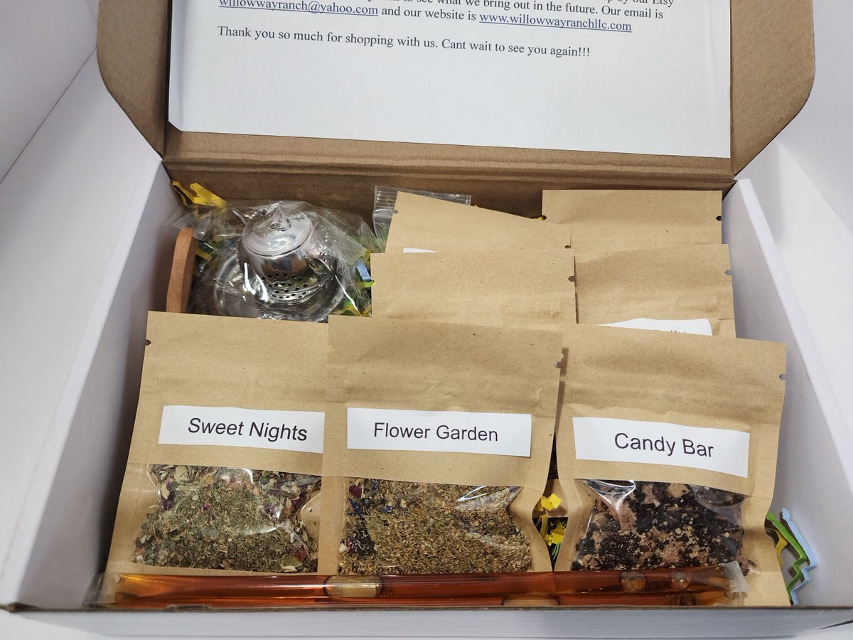Willowwayranch's tweet photo. Excited to share the latest addition to my #etsy shop: Ultimate Tea Lover Tea Sampler | Premium Loose-Leaf Tea | Artisan Handcrafted Organic Teas | Gift Set | Tisane https://t.co/BOTxC85uQL #birthday #yes #loose #floral #organicingredients #teasampler #looseleaftea #he https://t.co/pVGDENpTCW