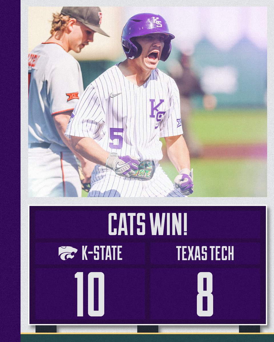 KStateBSB's tweet photo. CATS WIN!!! https://t.co/1CQXtc7SQa