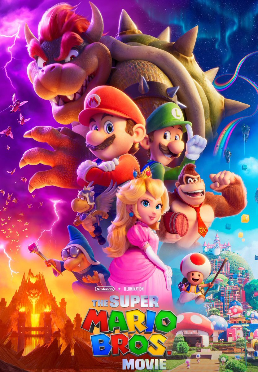 PopCrave's tweet photo. #SuperMarioBrosMovie becomes the first film of the year to gross $1 billion at the global box office. https://t.co/VXlvF1alD7
