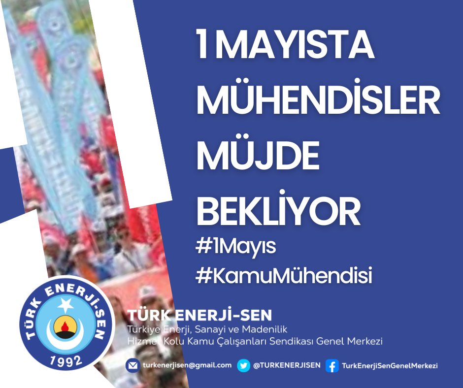 Çalışanlar hem seçim öncesi hem de #1Mayıs olması sebebiyle bir müjde bekliyor. #MemuraSeyyanenZam ve @kaMUhendisleri nin de mağduriyetini giderecek bir müjde bekliyoruz ki #1MayısEmekveDayanışmaGünü nü kutlayabilelim.