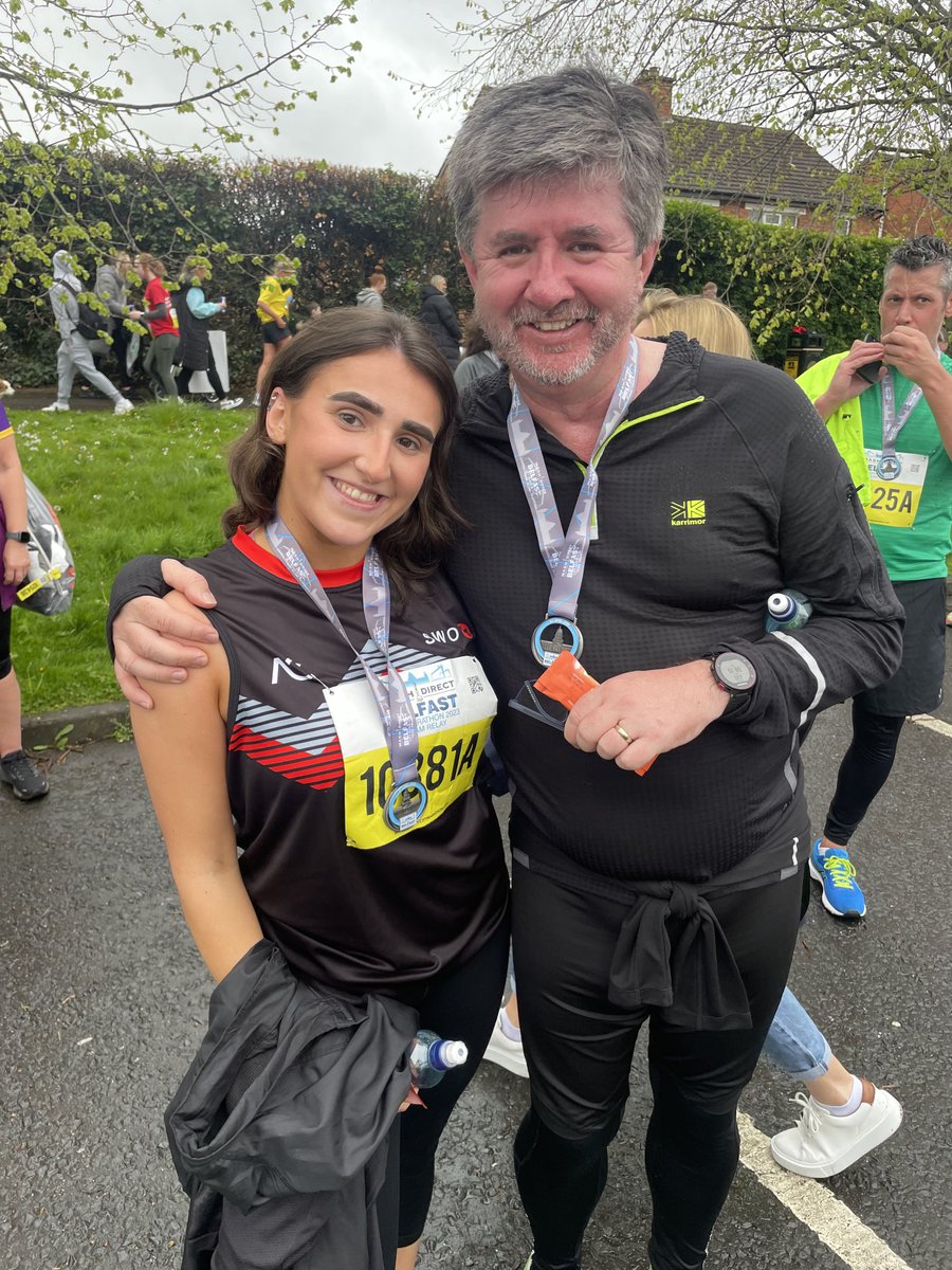 mcmullan68's tweet photo. A privilege to run with ⁦@qub_swot⁩ relay team today especially with my amazing daughter Aíne raising much needed funds for the charity.⁦@QUBMedEd⁩ https://t.co/kLVFN0acvd
