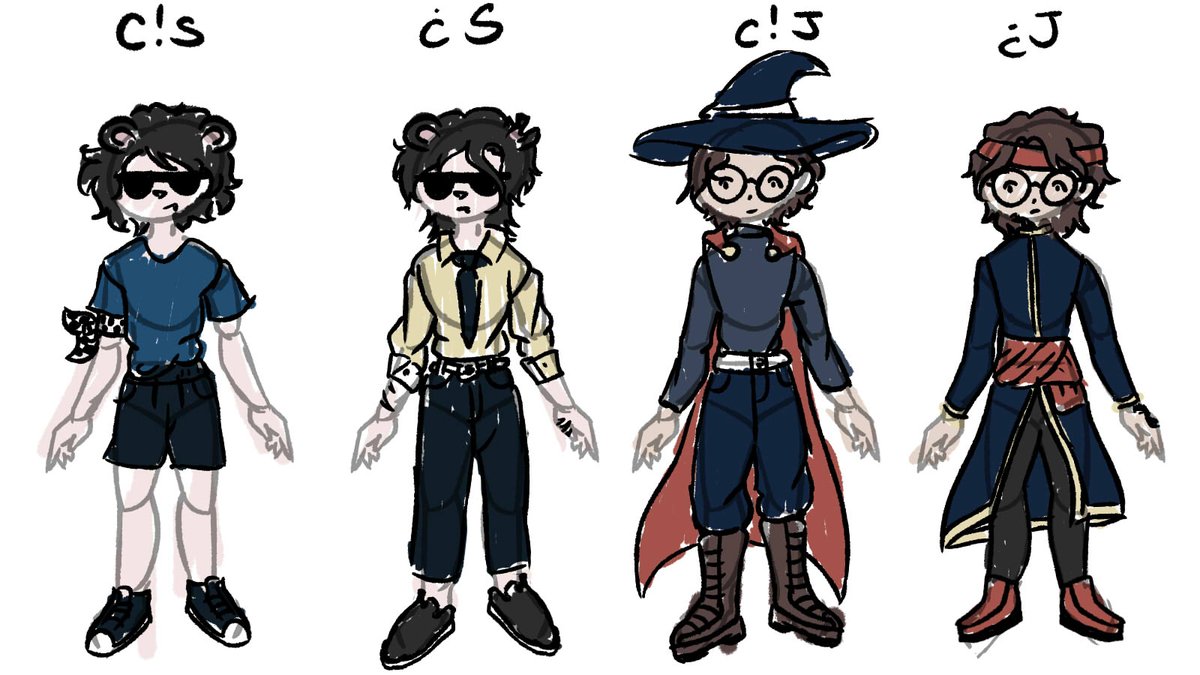 NSVP69's tweet photo. Éstos son mis diseños de c!s y c!j + Una versión multiversal de ellos para el AU #spruan que tengo en mente https://t.co/48OL6RrNBg