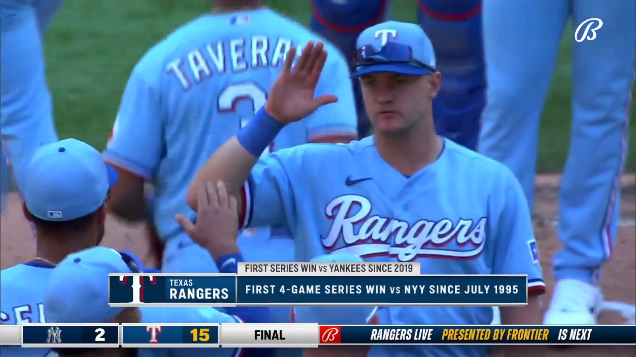 Yankees at Rangers / Twitter