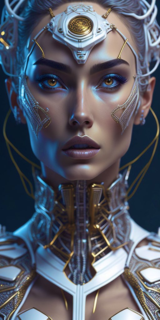 jpdganz's tweet photo. Tweaking my cyborg with different looks, ethnicities, values, and lighting. #AIArtwork #leonardoai #aiartcommunity #cyborgqueen #GenerativeAI https://t.co/zDwsCnScTS