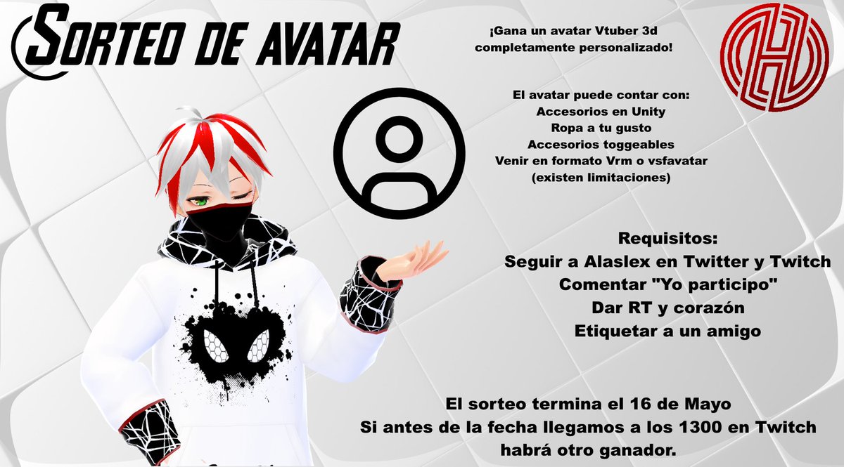 AlaslexVt's tweet photo. ¡ATENCIÓN! Estoy regalando un avatar Vtuber. Si has visto mis avatares, sabrás como va el asunto. Aquí vienen todos los simples requisitos. ¿Me ayudas con un RT? #Vtuber #sorteo #Avatar #twitch #streamer #Vtubers https://t.co/4fK96ZLGwm