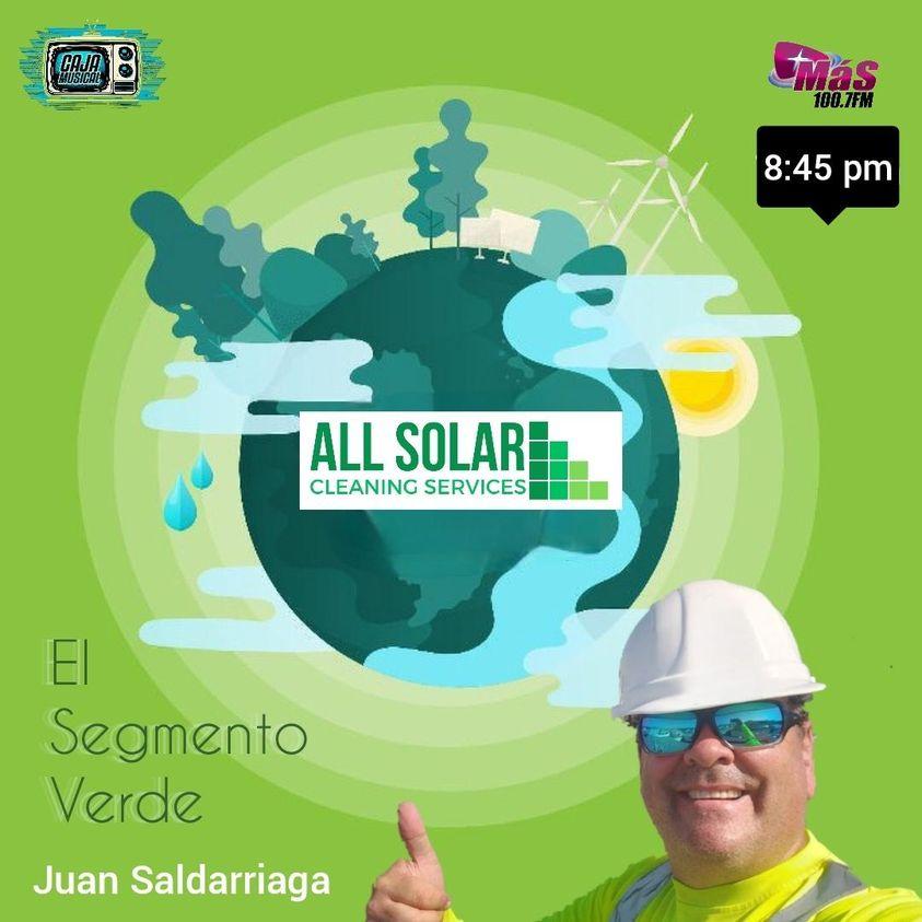 allsolarclean's tweet photo. Este y todos los lunes a las 8:45 pm ET los esperamos en el Segmento Verde junto a Juan Saldarriaga en Caja Musical por Más 100.7 FM Orlando. https://t.co/bCY7lwYzBZ