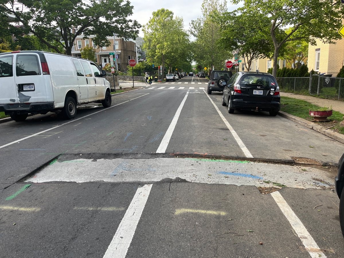 mebates's tweet photo. @JenForANC I just sent a 311 request for the dangerous bike lane condition near 2029 3rd st ne. It’s been like this for weeks. https://t.co/XYE2Dbcjce https://t.co/RY9hDoGZPm