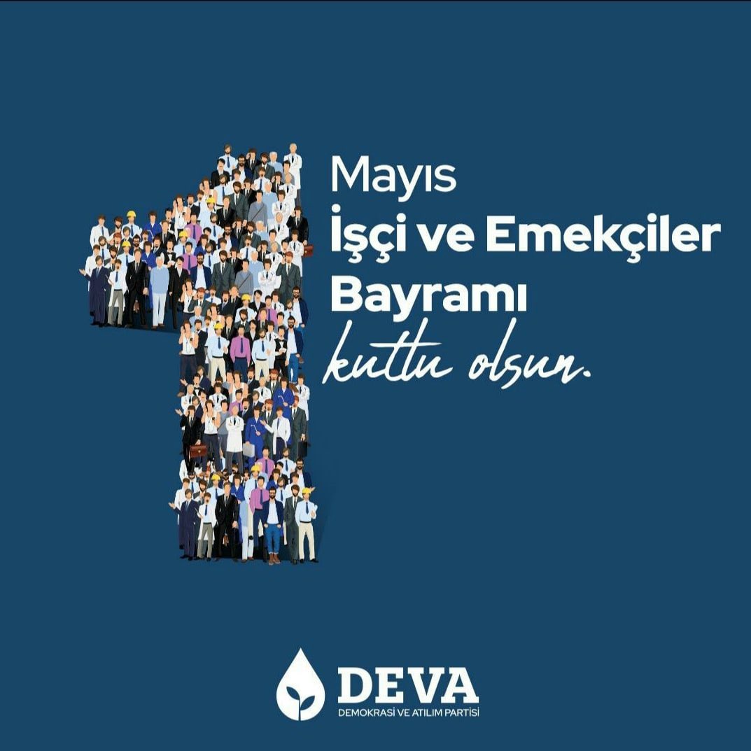 Emeğin, emektarın, alın terinin, dayanışma ve yardımlaşmanın günü olan 1 Mayıs’ımız kutlu olsun.
<a href="/devapartisi/">DEVA Partisi</a> <a href="/alibabacan/">Ali Babacan</a> <a href="/emin_ekmen/">Mehmet Emin Ekmen</a> 
#1MAYIS #1MayısİsciBayramı