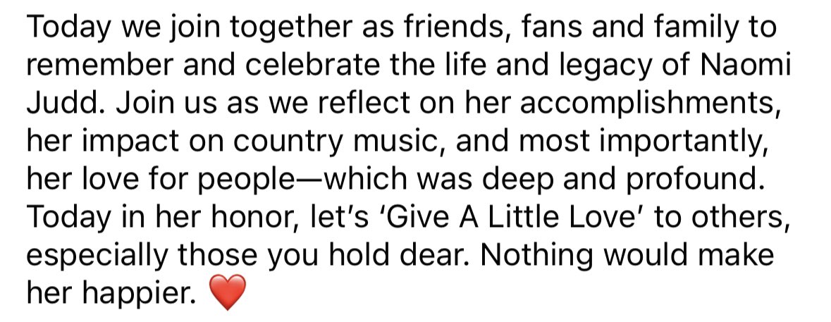 The Judds tweet media