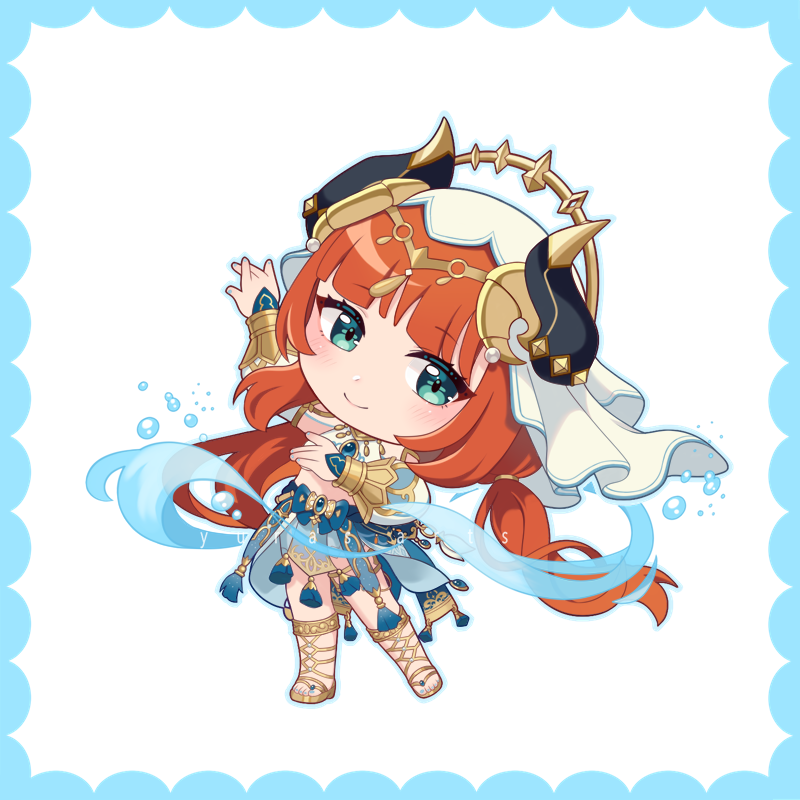 yura_s_arts's tweet photo. Monthly fanart illustration voted by patrons  (April): Nilou🌊 https://t.co/R28aaEdphS