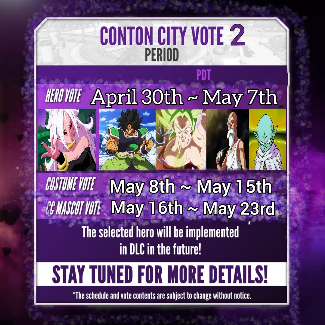 keflasaiyan19's tweet photo. Conton City Vote 2 Project. Let's start with the Hero Vote. Vote for the character you would like to have in Xenoverse 2.

#dragonball #dragonballz #dragonballsuper #DragonBallSuperSuperHero #Xenoverse2 #anime #herovote #project #dlc17 https://t.co/nKclPAUaJh
