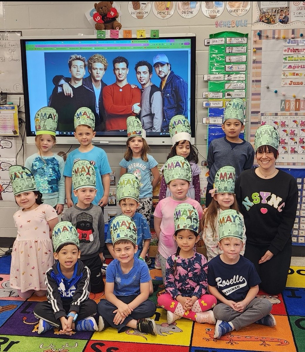 NelsonKindRCrew's tweet photo. "It's Gonna Be May." I can't believe it is the last month of this school year!  I AM SO PROUD OF MY KINDER CREW! #ProudToBeD12 #NSYNC #itsgonnabemay https://t.co/y7el90Ohqd