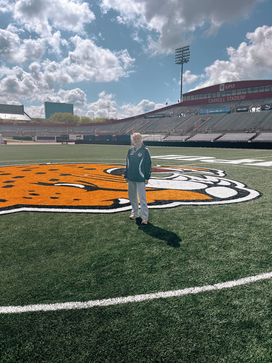 OliviaGillum5's tweet photo. Took another visit today in between games to @IUPUIWSOC !! Such an amazing campus!!! #GoJags #classof2025 #futurecollege @TFA_Cincinnati https://t.co/z5nDTCceEH