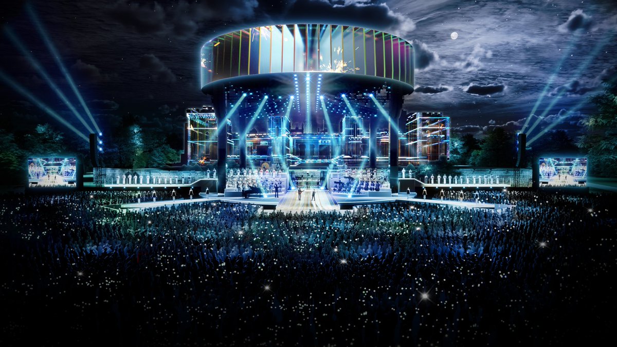 scottygb's tweet photo. The staging for the BBC Coronation Concert has been unveiled. https://t.co/mnuVKWwwx8