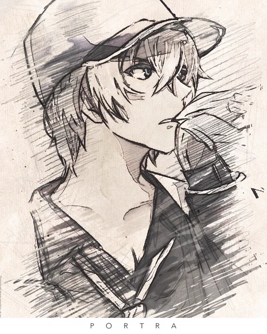 portraで加工したらカッコイイwww