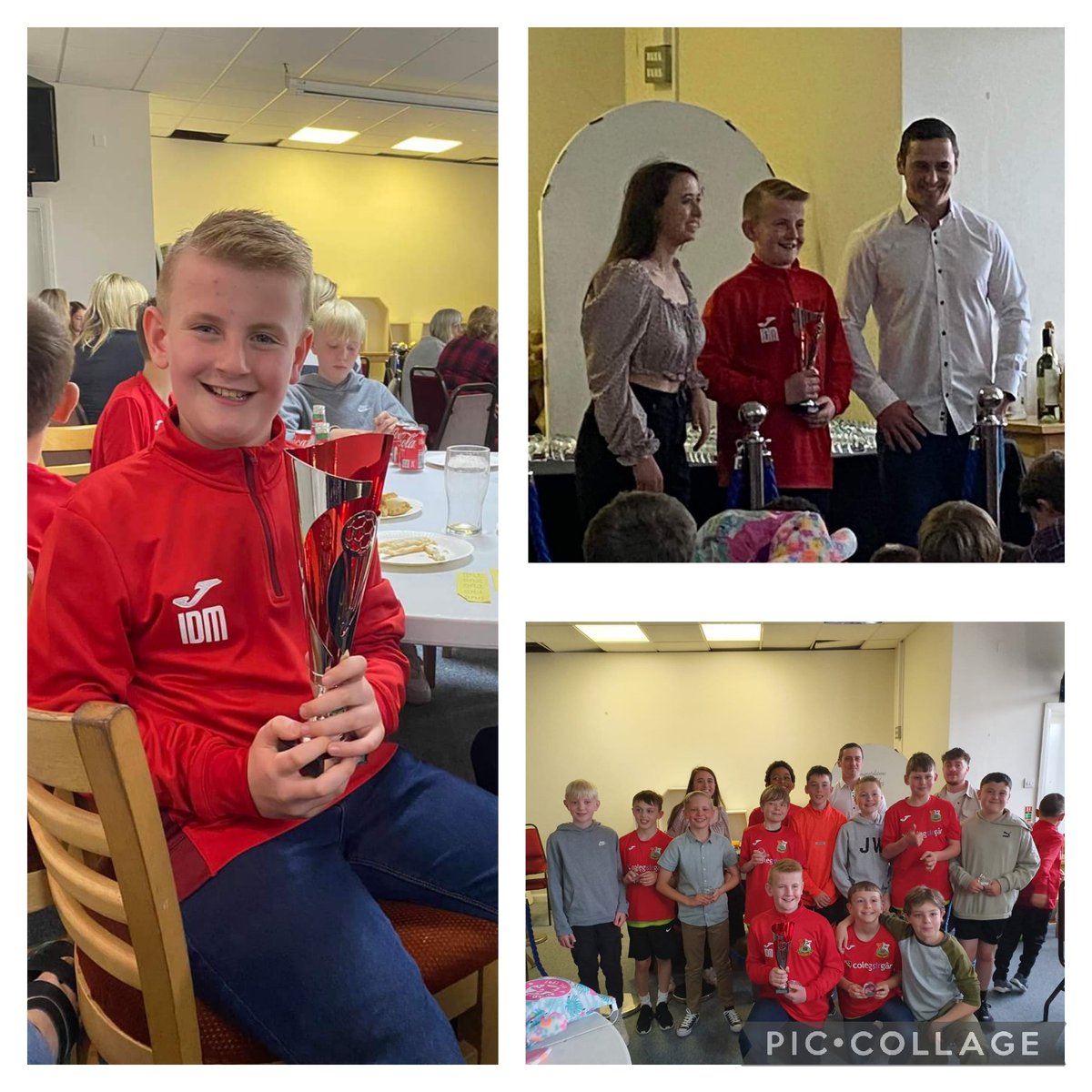 So proud of Ioan for winning this award today.

Llanelli Town AFC under 11's Player of the season 🏆🔴⚽

Special thanks to everyone who has helped him throughout the season @CarmsStarsAFC @LlanelliReds @CarmsSchoolsFA @SOLO_GK_ @SouthWalesGK1

#WeAreRed
#BetterNeverStops