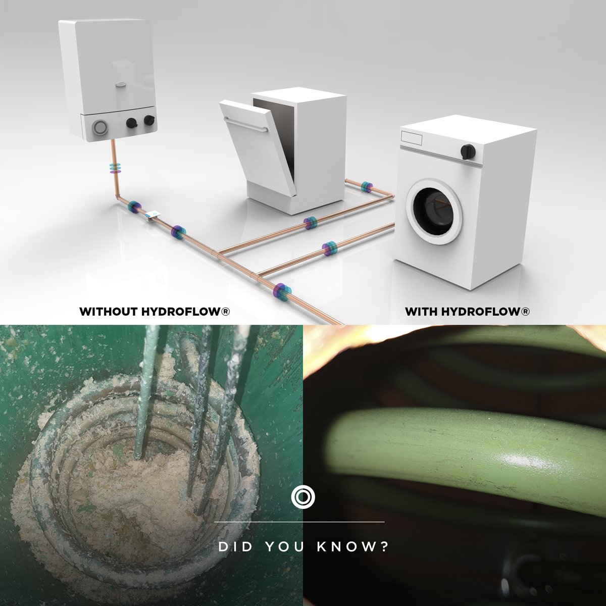 HydropathTech's tweet image. Hydropath has developed products which will protect the boiler, pipes, pumps &amp;amp; appliances from limescale build-up &amp;amp; removes existing limescale too &amp;amp; for this to work we use Ferrite technology.

#Hydroflow #Hydropath #WaterTechnology