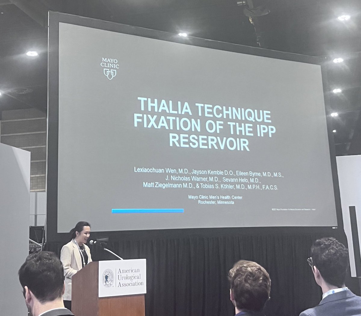 Andres Guillen (@andresguillenlz) on Twitter photo Outstanding work by <a href="/wen_lexi/">Lexi Wen, MD</a> & <a href="/JaysonKemble/">Jayson Kemble</a> in the video abstract sessions.
<a href="/MayoUrology/">Mayo Clinic Urology</a> #AUA23 Outstanding work by <a href="/wen_lexi/">Lexi Wen, MD</a> & <a href="/JaysonKemble/">Jayson Kemble</a> in the video abstract sessions.
<a href="/MayoUrology/">Mayo Clinic Urology</a> #AUA23