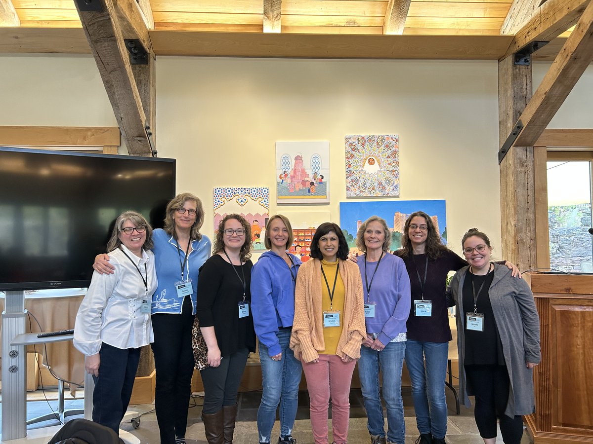 We pulled it off! So grateful for this team of volunteers who organized our 2023 <a href="/SCBWIEastPA/">SCBWI East PA</a> Pocono Retreat! <a href="/BookishAmbition/">Joanne Roberts</a> <a href="/berrietr/">berrietr</a> <a href="/KCStrocchia/">Kristen C. Strocchia</a> <a href="/heather_stigall/">📚Heather P Stigall 🐰👻 is on other platforms</a> <a href="/KrisRashid/">Kristen Rashid</a> <a href="/Susannorth57/">Susan north</a> and <a href="/wendoodly/">Wendy Fry</a> plus <a href="/RonaShirdan/">Rona Shirdan</a> and @ErikAmmon13! Amazing weekend at <a href="/HighlightsFound/">The Highlights Foundation</a>!