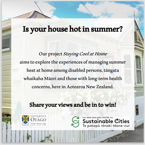 DrKimOS's tweet photo. Our new @HeKaingaOranga @publichealthUOW survey explores experiences of summer heat at home among disabled persons, tāngata whaikaha Māori &amp; those with long-term health conditions in Aotearoa NZ - if you can help, please find the survey here https://t.co/o1yQrp5JCE https://t.co/SCXwxFddbR