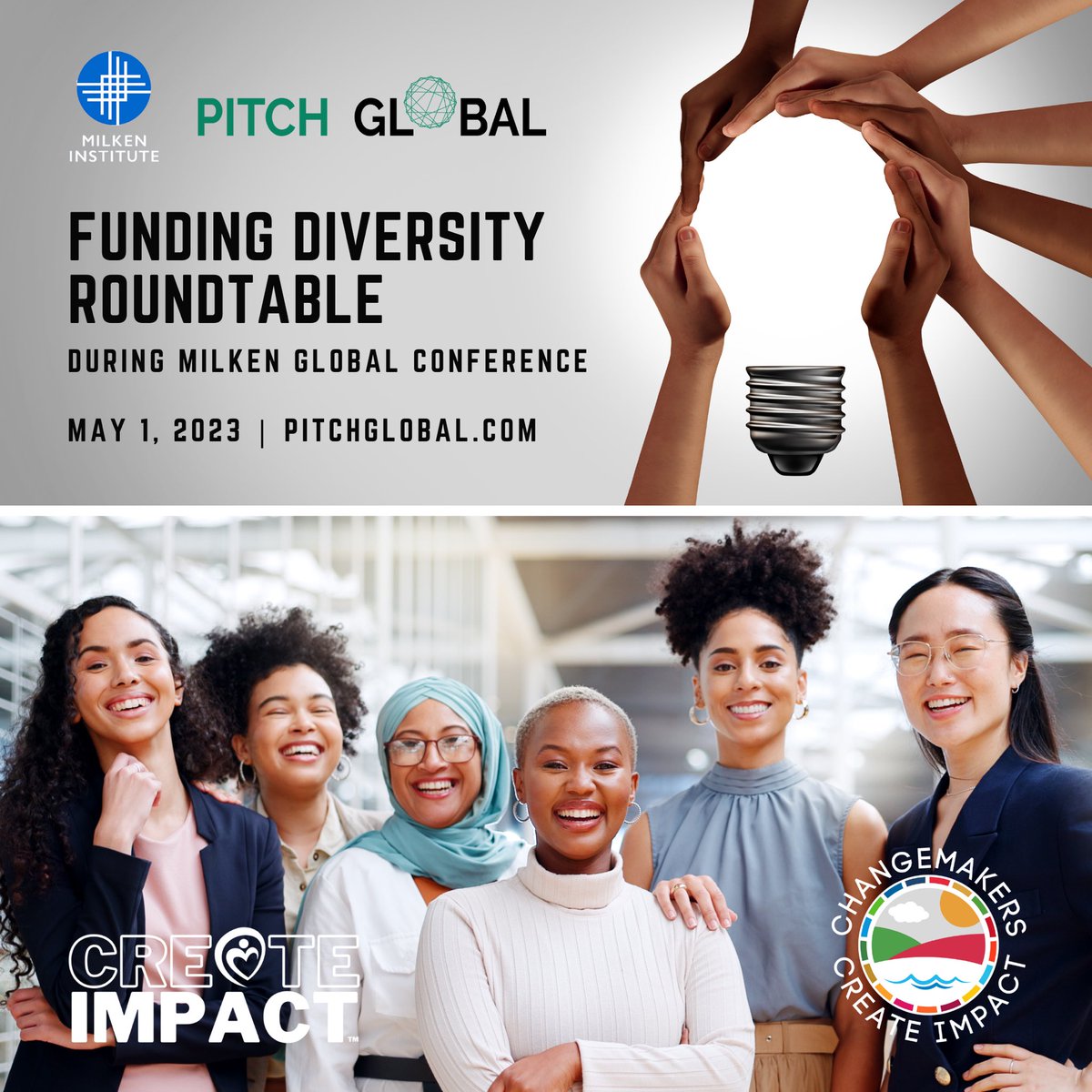 WeLuvImpact's tweet photo. Join us for a day of impact during #MilkenGlobalConference. 

Event Info: https://t.co/iEvAweVSFa

Sign up for #Changemakers and then just let us know you're coming! Signup 👉 https://t.co/BHrL93CtFd

#CreateImpact #DiversityandInclusion https://t.co/ZytZdL6NaQ