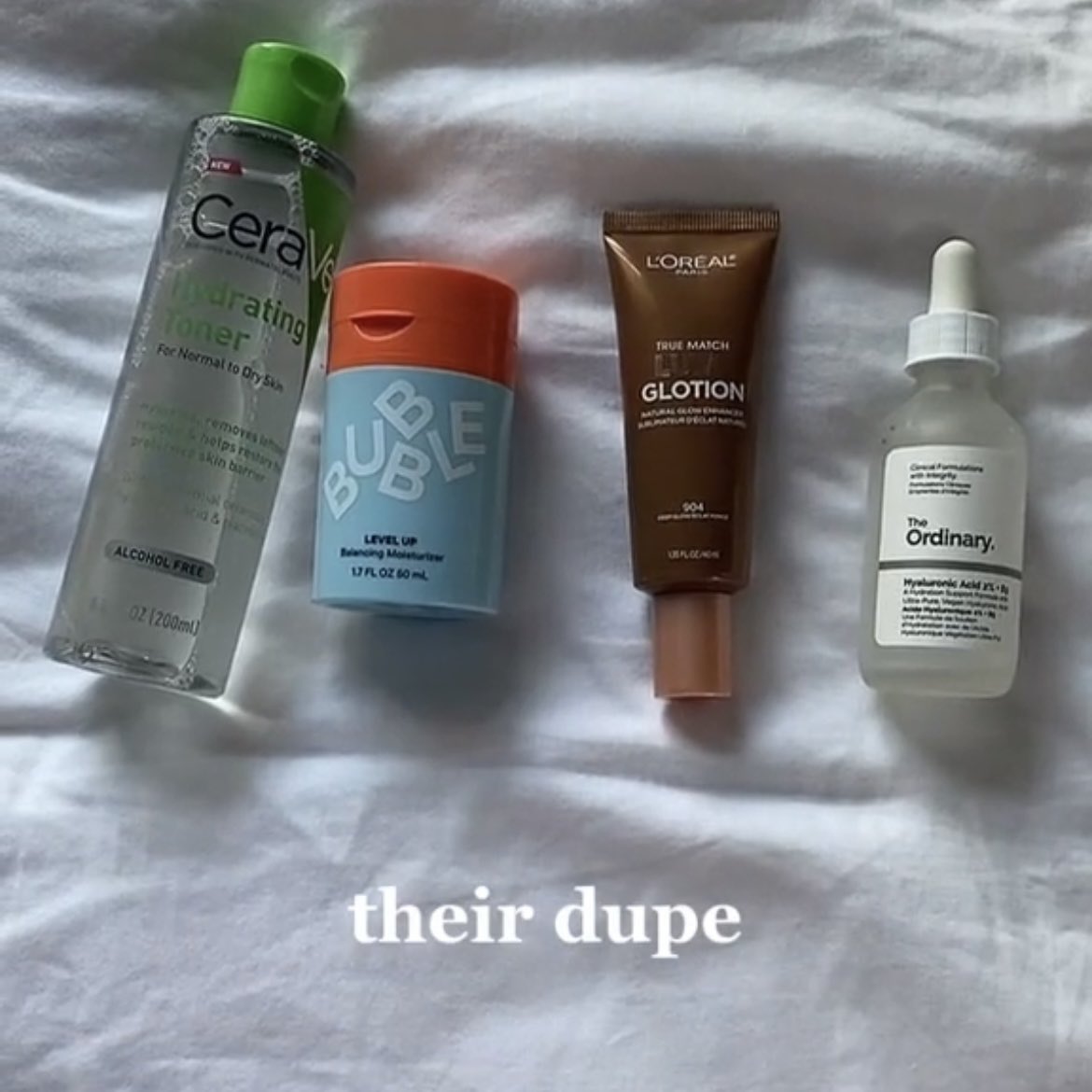 howtohydrate's tweet photo. I’m sorry but I had to laugh. please don’t trust the random aesthetic tiktok girlies for skincare advice 💀 https://t.co/5zuU92olmo