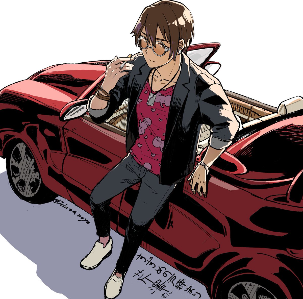 _madder_red's tweet image. Serizawa and his car stole the whole show #Suzume