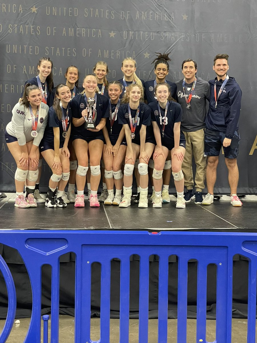 18 NAVY earned a SILVER medal today at the USAV Girls 18s Junior National Championship!!! SECOND IN THE NATION… End of an incredible era. Start of a much earned new chapter. #theNOVAway #WTD