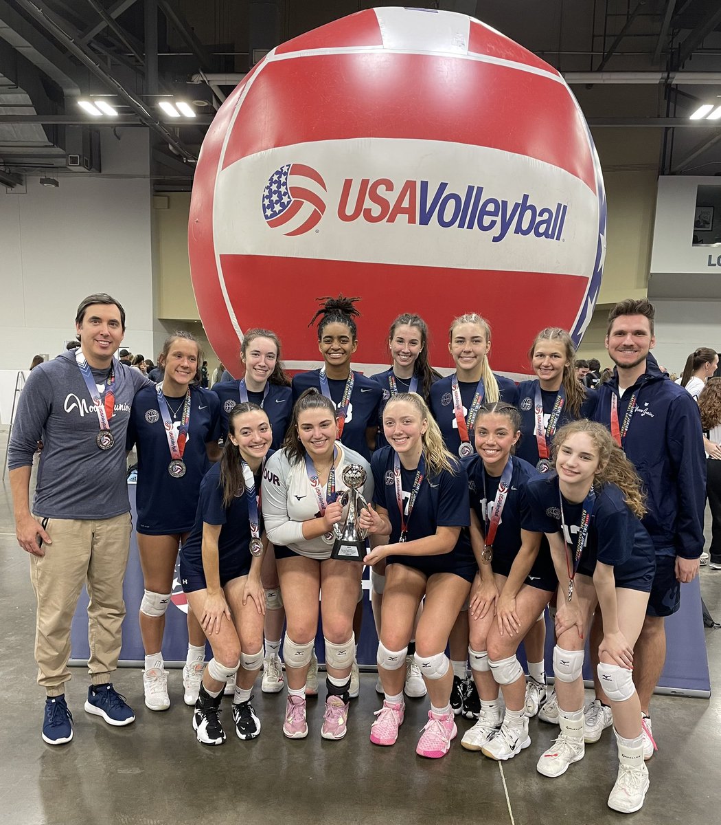 NOVAJuniors's tweet photo. 18 NAVY earned a SILVER medal today at the USAV Girls 18s Junior National Championship!!! SECOND IN THE NATION… End of an incredible era. Start of a much earned new chapter. #theNOVAway #WTD https://t.co/zGQbSvtaIV