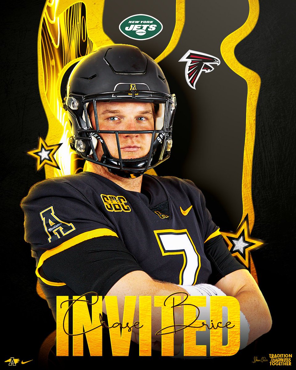 Congrats to <a href="/chasebrice7/">Chase Brice</a> on being invited to rookie minicamps with the <a href="/nyjets/">New York Jets</a> and <a href="/AtlantaFalcons/">Atlanta Falcons</a>!

#GoApp #AppStateNFL