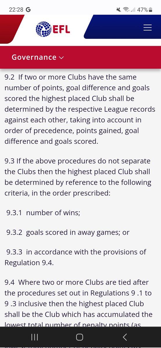 JFParne11's tweet photo. The Championship is officially "spend your Sunday night reading Section 3 paragraph 9 of the EFL Rules and Regulations" tight. One last push for the playoffs #PUSB https://t.co/PDTZFlAQ9m