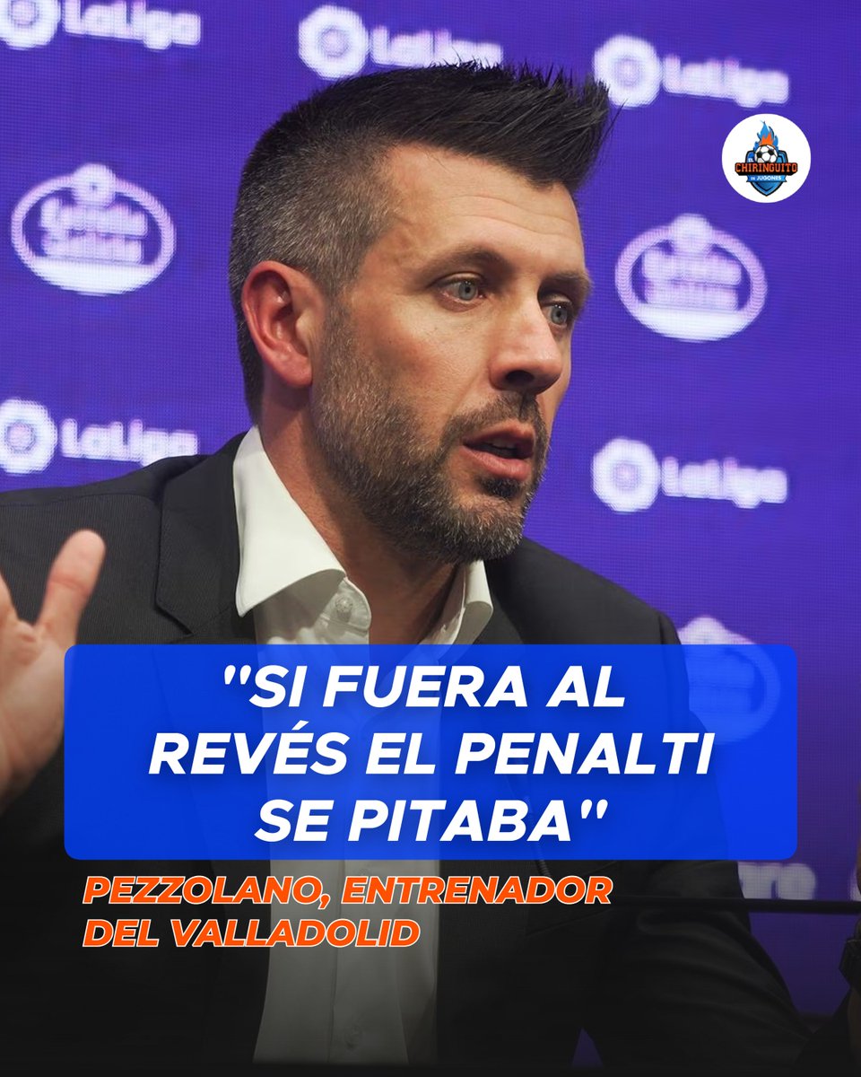 elchiringuitotv's tweet photo. 😱💣 BRUTAL 'RAJADA' de PEZZOLANO, entrenador del VALLADOLID, tras el partido ante el Atleti.

😡 "Es increíble que en el VAR no hayan visto el penalti, no han querido pitarlo". https://t.co/vqH6fsjSvD