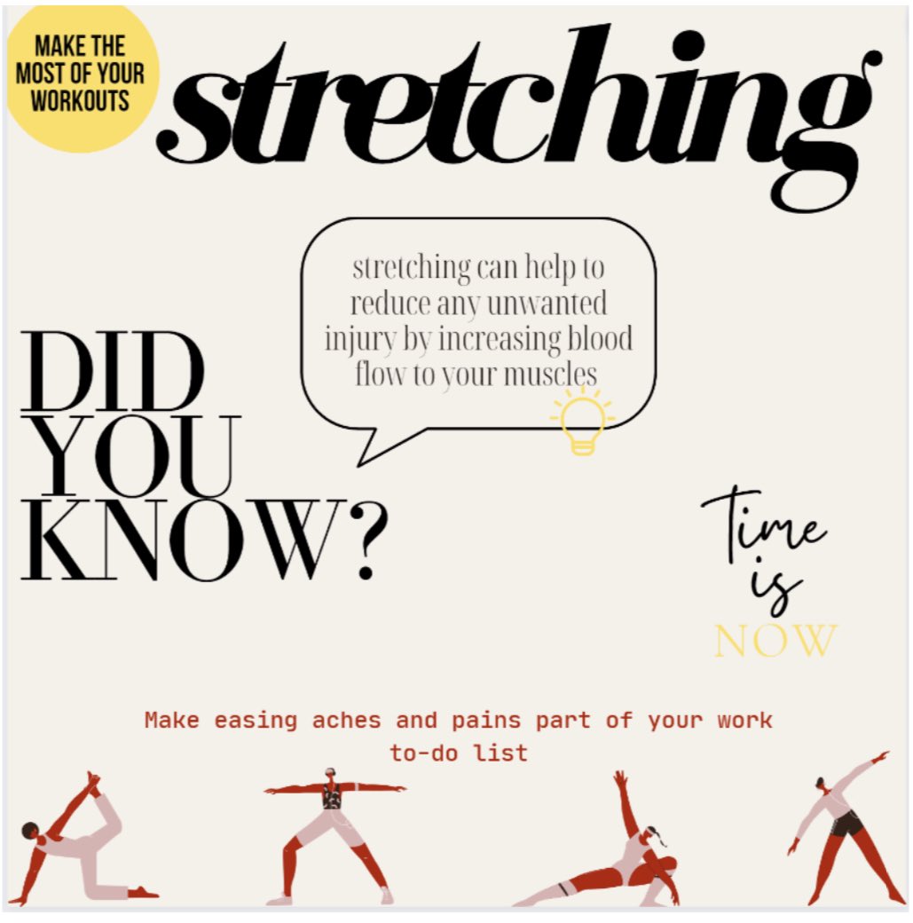 BeeFit20's tweet photo. Stretching is one of the most crucial parts of your routine, never overlook it๐๏ธโโ๏ธ #beefit #stretch https://t.co/F84RpAXoCv