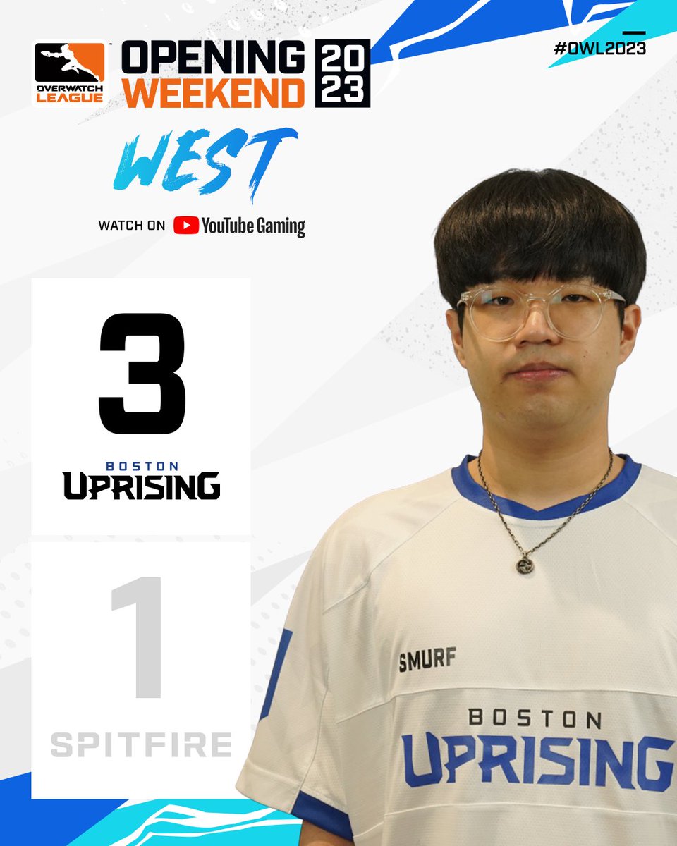 OW_Esports's tweet photo. GGS 

The @BostonUprising take down the Spitfire 3-1!

#RizzUp | #OWL2023 https://t.co/lKOFwItngb